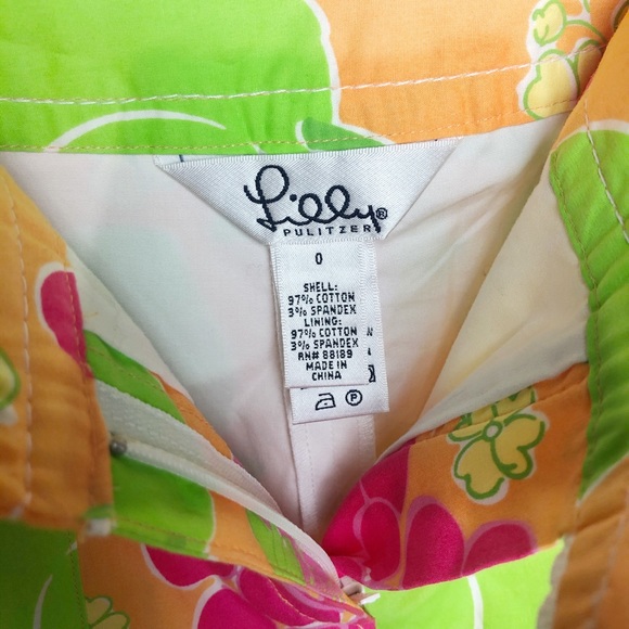 Lily Pulitzer Sangria Scalloped Pocket Skort Skirt - Picture 3 of 7